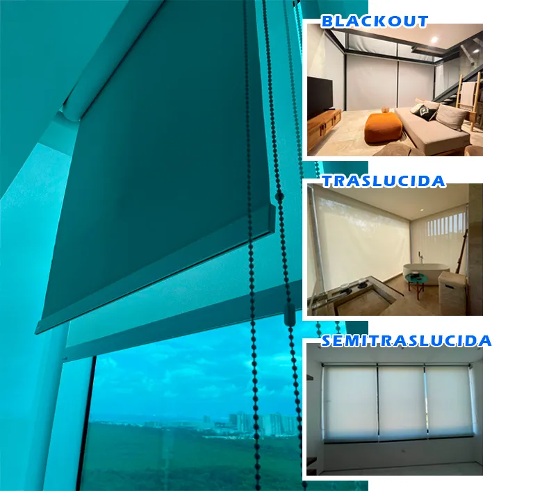 cortinas enrollables textiles